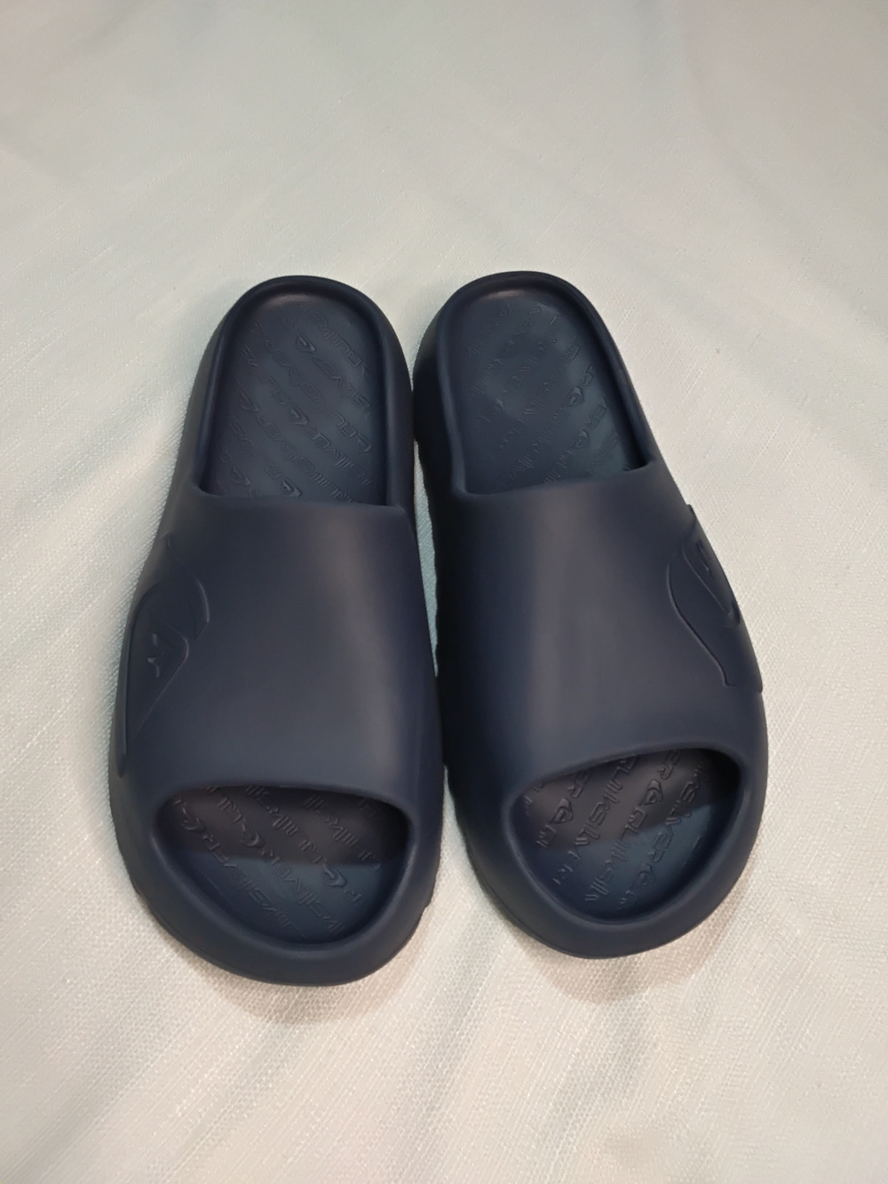 Quiksilver Cloudbreak Men's Navy Blue Slide Sandals Sz 12D.